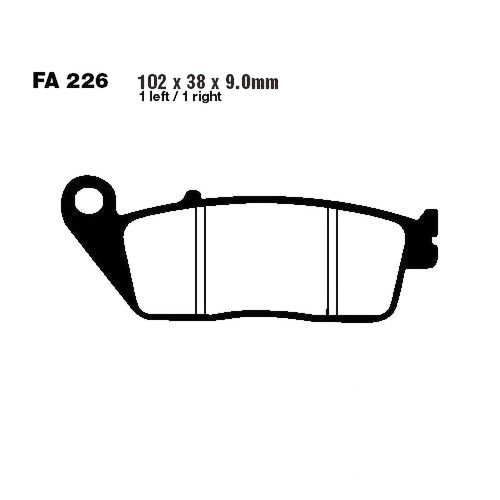 Pair ebc brake pads - ebc,