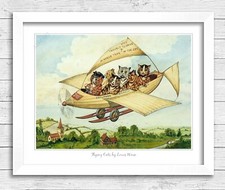 Flying Cats by Louis Wain