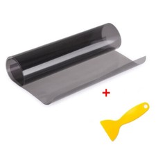 Smoked Glossy Black 12"x72" Car Headlight Fog Rear Tail Wrap Tint Vinyl Film UK