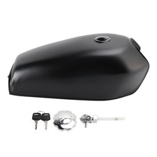 Black Cafe Racer Gas Tank