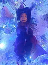 Witches Of Pendle Witch Kitty 25cm Doll in Purple BRAND NEW 