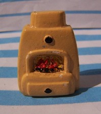 DOLLS HOUSE, FIREPLACE, 16TH, KABOT, CHALK, BEIGE, 60's, VINTAGE, RARE