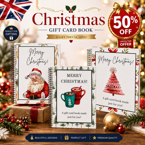 Christmas gift card book - gift,