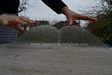 2 "tiny" hammered leaded light