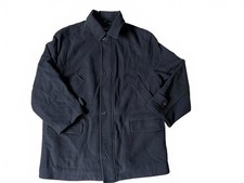 WOLSEY Black Wool & Cashmere Mix Overcoat, Men's Size XL