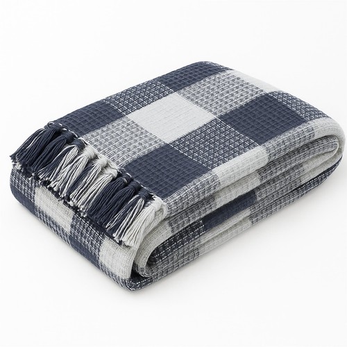 Large checked sofa - large,
