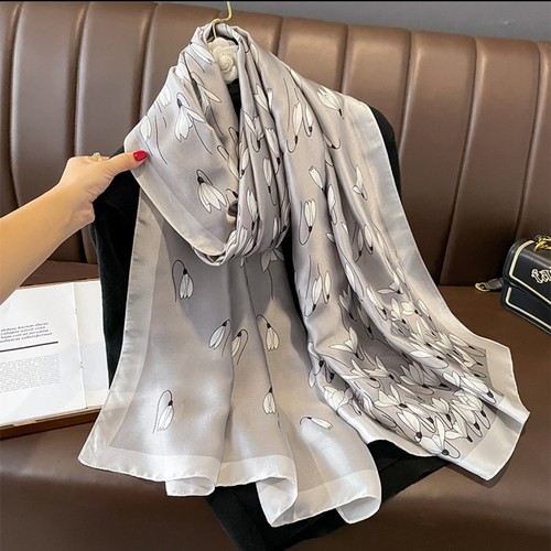 Silk baroque shawl - silk, scarf