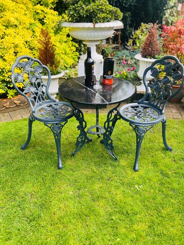 Cast iron and marble patio - cast,