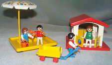 VINTAGE PLAYMOBIL CHILDRENS PLAYGROUND 3497 PLAYHOUSE, SANDPIT + ACCESSORIES VGC