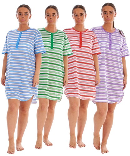 Ladies nightshirt 100 cotton - ladies,
