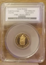 1989 Gold Proof Sovereign