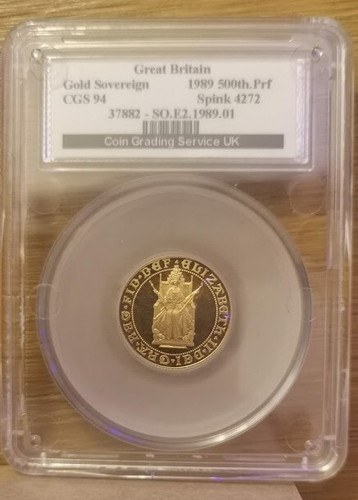 1989 gold proof sovereign - gold,