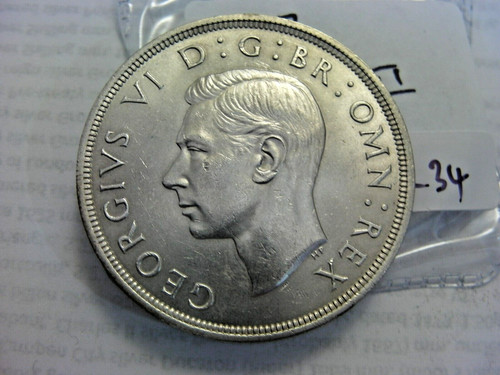 English silver crown 1937 - silver,