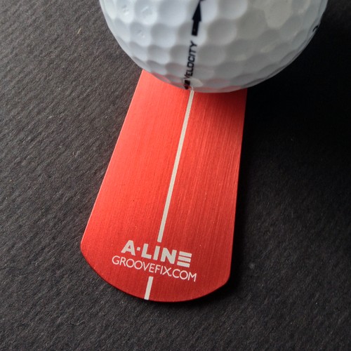 Line ball marker putting - a-line,