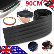 Car Rear Bumper Protector Strip Plate Rubber Cover Guard Trim Pad Universal UK