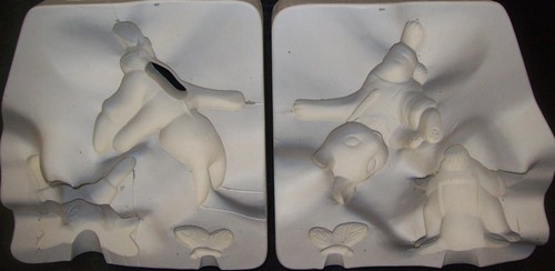 Ceramic mold molds playful - mold, 2