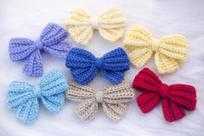 Handmade Crochet bows Applique
