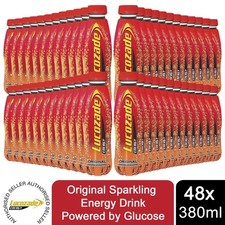 Lucozade Original Sparkling Energy Drink Powered By Glucose, 48x 380ml