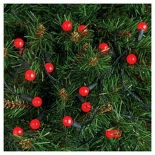 100 Red Berry Bulb  Christmas