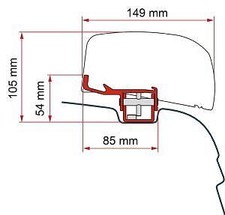 Fiamma F40 Van Adapter Vwt5/T6