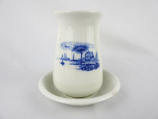 ⭐ Vintage A.E. Jones Palissy Lakeland Design Vase and Drip Saucer Art Deco 1930s