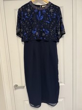 Frock And Frill Dress Uk14 Navy New No Tags