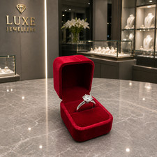 Red velvet ring - red,