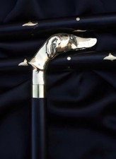 Handmade Brass Greyhound Dog