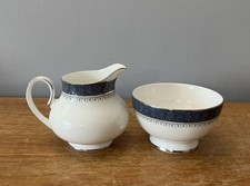 Royal Doulton Sherbrooke - Milk Jug and Sugar Bowl Open (Tea) VGC 