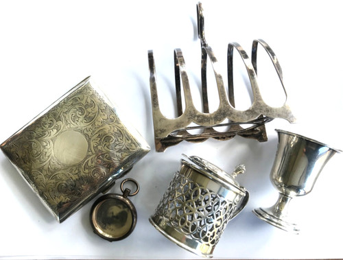 Joblot solid silver usable - silver,