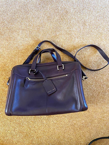 Reiss brown leather satchel - brown,