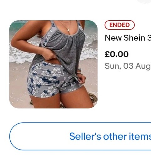 Bnwot sixe 3xl tankini - bnwot, grey