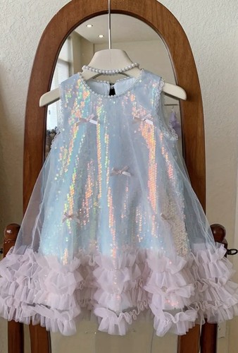 Stunning shimmery frilly swing - shimmery,