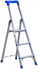 3, 4, 5 & 6 STEP LADDERS FOR DIY KITCHEN OFFICE ANTI SLIP TREAD FOLDABLE LADDERS