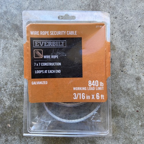 Everbilt galvanized wire rope - wire,