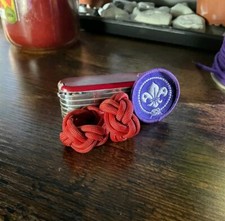 Paracord Scout Woggle Red