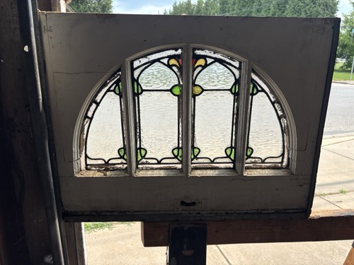 Antique stained glass - stained,