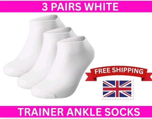 Pairs white cotton trainer - 3,