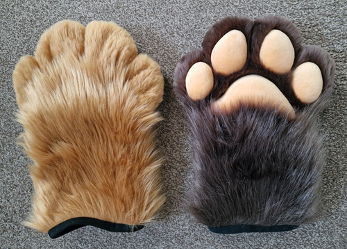 Fursuit paws with - paws, squeaker