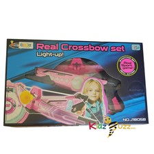 Real Crossbow Archery Set Super Play Set- Light Up Crossbow Set For Kids