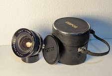 Auto Tamron Wide Angle 24mm f/3.5 Camera Lens with Nikon Mount, Caps and Case