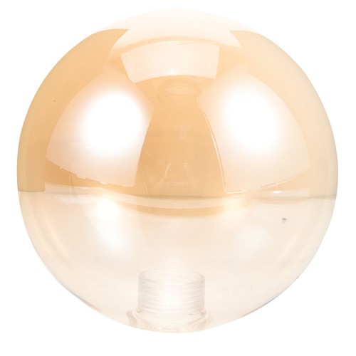 Clear glass globe lampshade - glass,