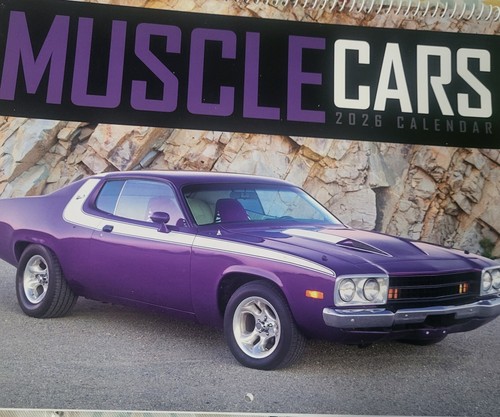 Muscle car calendar 2026 - 2026., cool