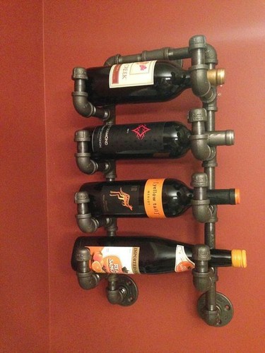 Wine rack industrial - rack, metal