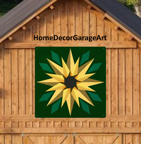 Barn quilt art - quilt, metal