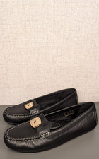 Women's Radley London Comfort Black Leather Slip On Loafers Shoes UK 7 EU 40