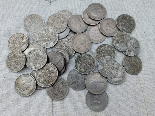Half crown coins 1947 - 40, or