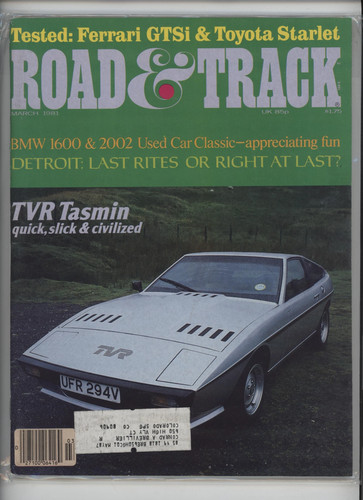 Road track march 1981 - road,