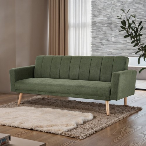 Seater green sofa bed - seater,