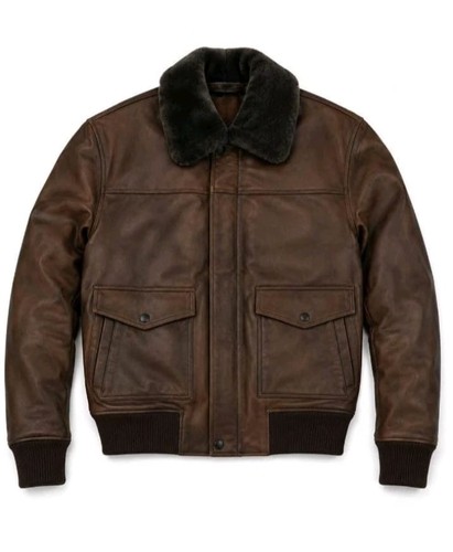 Men vintage brown leather - brown,